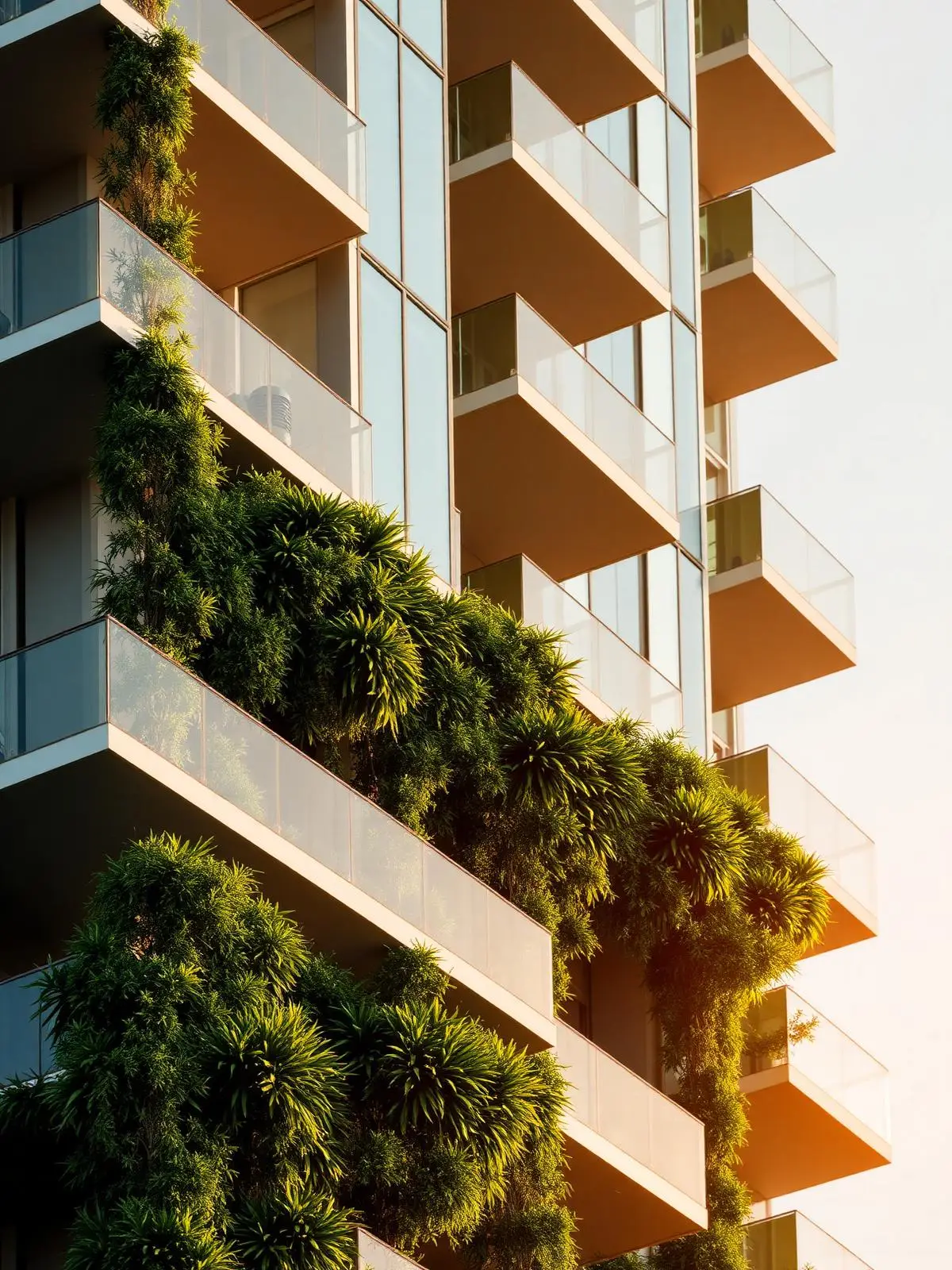 VANN tower facade with vertical greenery